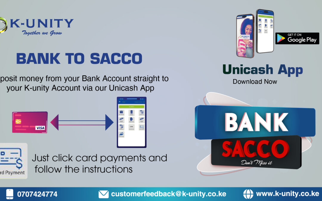 How to deposit money from a bank to your K-unity Account